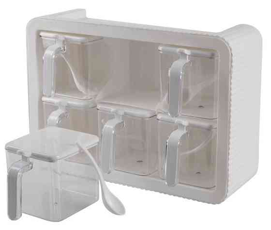 Набір спецівниць Violet House 0438 Spice White, 6 шт (7024354) Київ