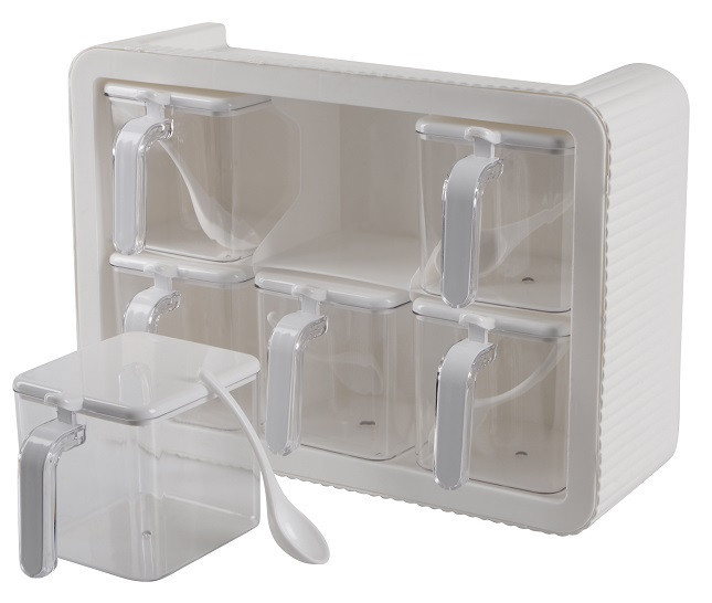 Набір спецівниць Violet House 0438 Spice White, 6 шт (7024354) Київ - фото 3