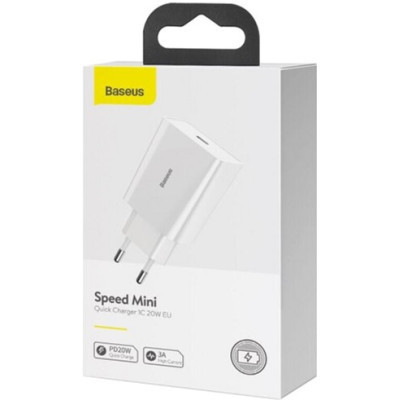 Зарядний пристрій Baseus Speed Mini Quick Charger White (CCFS-SN02) Вінниця - фото 9