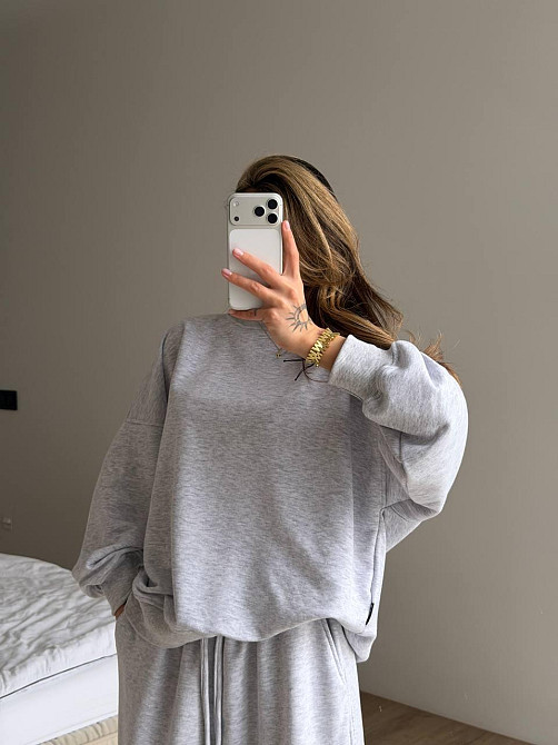 Женский повседневный костюм двойка турецкая петля Меланж Одесса - изображение 1