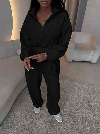 Женский теплый комбинезон из двухстороннего флиса Черный, 42/44 Одесса