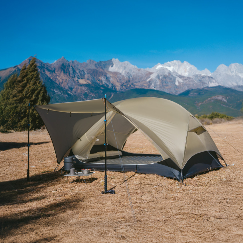Намет двомісний ультралегкий Naturehike Mongar UL CNK2550WS016, коричневий Київ - фото 3