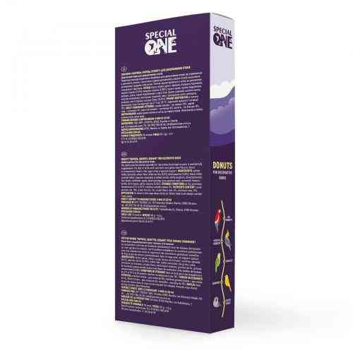 Лакомство Special One Пончики для декоративных птиц паприка морковь кунжут 60 г Киев