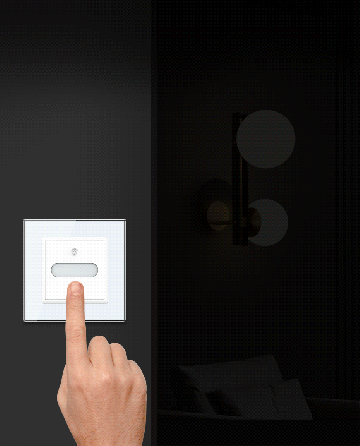 LIVOLO Розумний сенсорний димер слайдер EC LIVOLO білий матове скло Коломыя