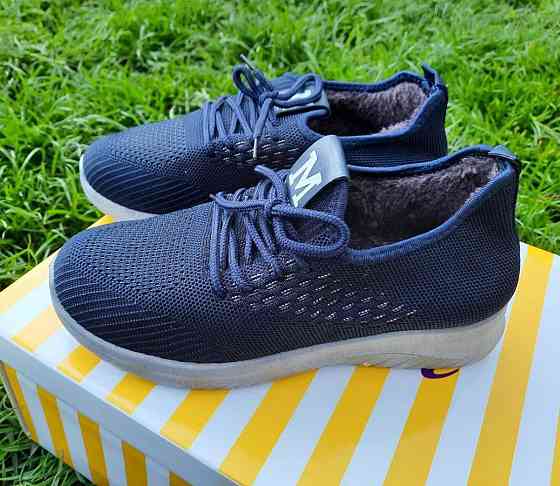 -Кроссівки Зимові Сині Жіночі з Мехом (розміри: 37,38,39,40) - 206 Дніпро