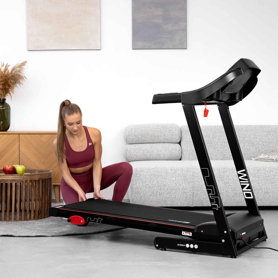 Беговая дорожка Hop-Sport HS-1000LB Wind красный Киев - изображение 6