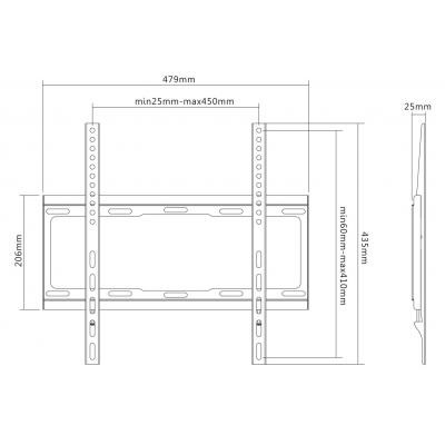 Кронштейн Satelit 32-65FIX400 (250523) Винница - изображение 2