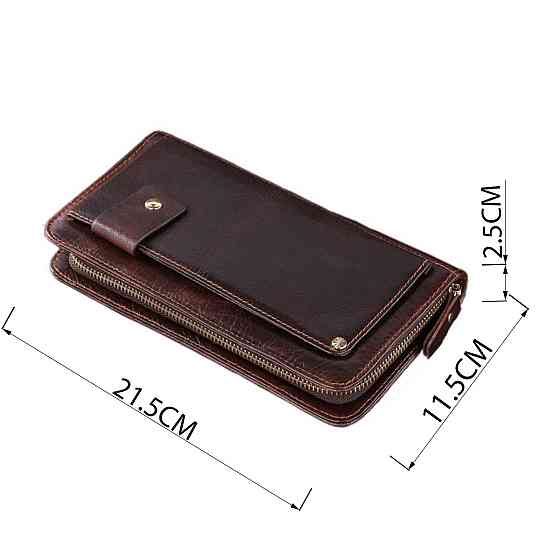 Шкіряна чоловіча барсетка Vintage 14193 Коричнева Київ