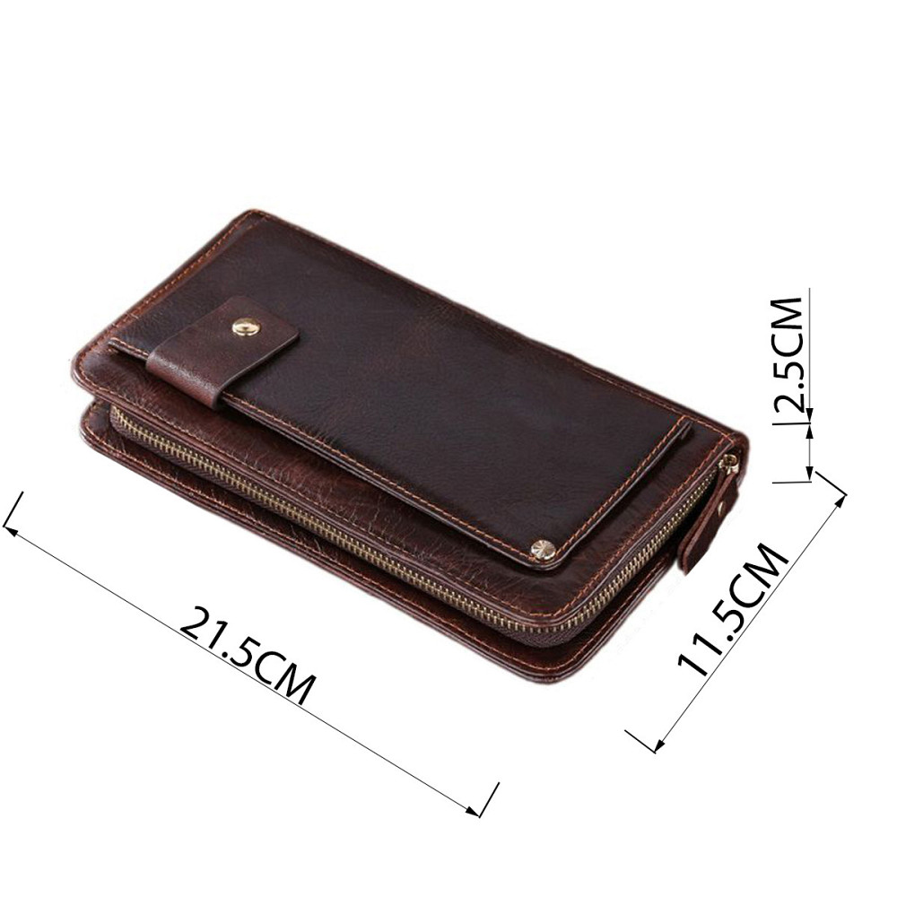 Шкіряна чоловіча барсетка Vintage 14193 Коричнева Київ - фото 3