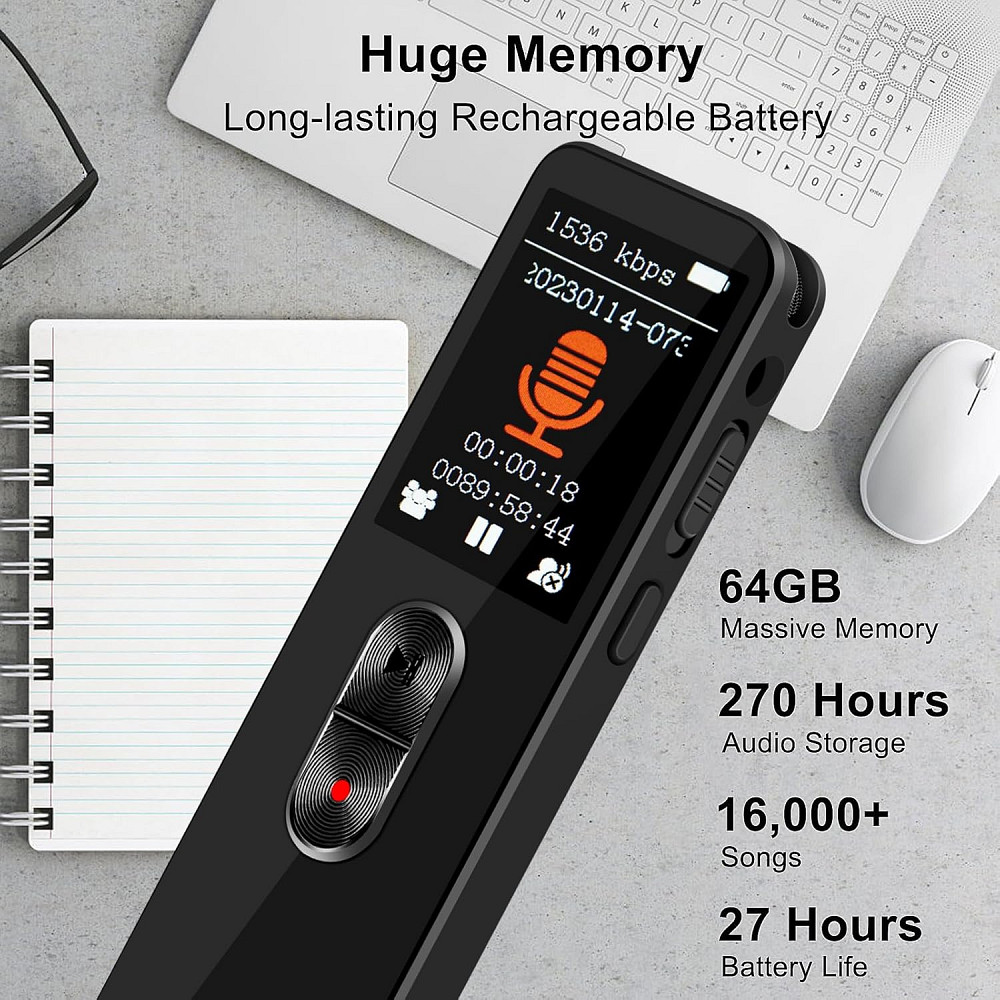 Диктофон lifmocer 64Gb Луцк - изображение 2