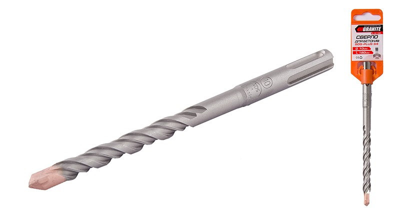 Свердло для бетону GRANITE SDS-PLUS S4 10х160 мм 0-10-160 Рівне - фото 1