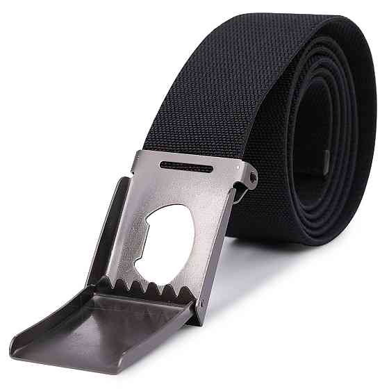 Текстильний ремінь для чоловіків Vintage 20579 Чорний Київ