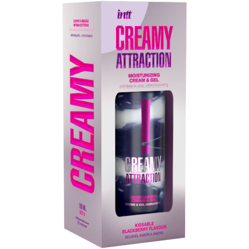 Крем-гель для тела Intt Creamy Attraction Blackberry, для поцелуев, 100 мл Sex Aura Київ - фото 7