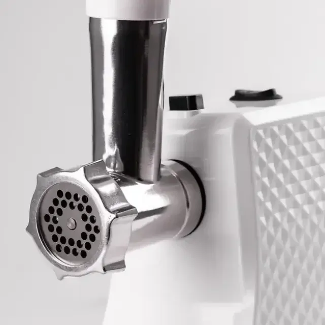 Мясорубка Domotec R3391 2000 Вт с реверсом, насадкой для колбас, 3 решетки, ножи из нержавеющей стали, черная Одесса - изображение 5