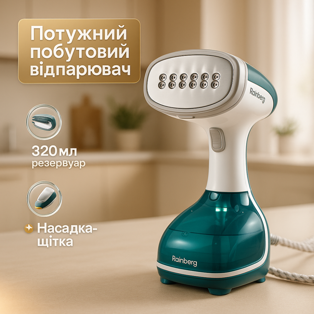 Відпарювач для швидкого догляду за одягом, Ручний відпарювач для дому пароочисник MY-64 Львів - фото 15