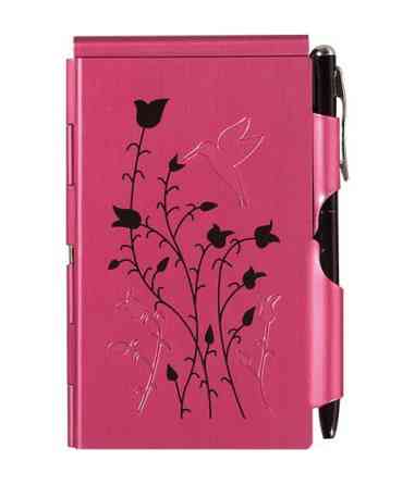 Карманный блокнот с ручкой Troika Paspberry Hummingbird Ровно