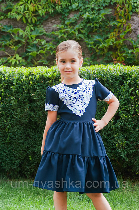 Шкільна сукня з коротким рукавом 116-134 Кривий Ріг - фото 2