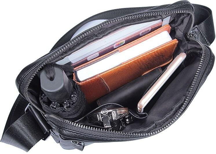 Сумка чоловіча Vintage 14486 Чорна Київ - фото 1