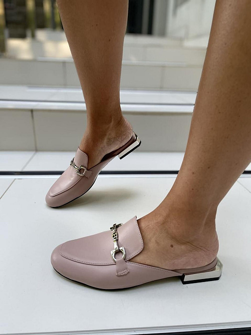 ALEX BELL Шльопанці жіночі ALEX BELL 502 пудра (літо, шкіра натуральна) (4624) Коломыя - изображение 2