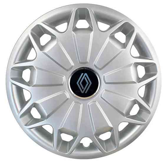 Автомобільні модельні ковпаки R15 Renault NEW 338 4шт, SJS, сріблясті Київ