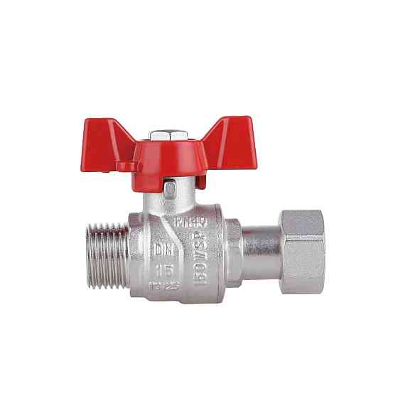 Кран кульовий із накидною гайкою Thermo Alliance Forte 1/2" ВЗ для води прямий SF261W15 Київ