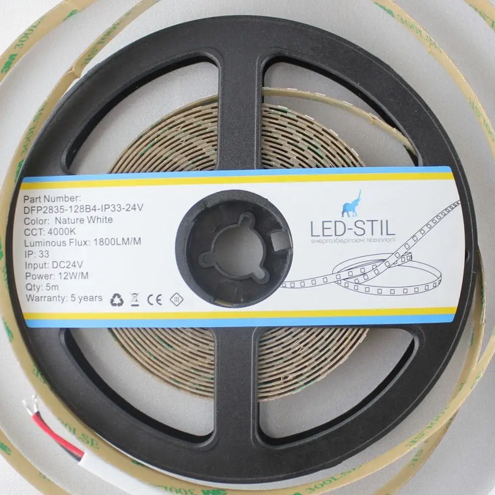 LED-STIL LED стрічка LED-STIL 4000K, 12 W, 2835, 128 шт, IP33, 24V, 1800LM Киев - изображение 1