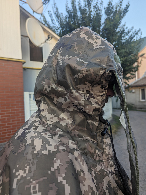 Пончо Анти-тепловізор дощовик, захист від тепловізора та від дощу, антитепловізор піксель Дніпро - фото 8