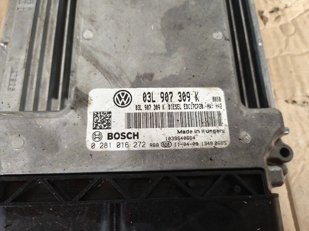 Блок керування двигуном VW T5 2.0 tdi 2010-2015 (03L907309K) Ковель - фото 2