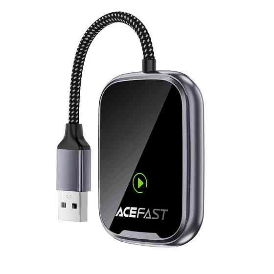 Адаптер ACEFAST QC1 CarPlay wireless adapter for car Metal Gray Одеса