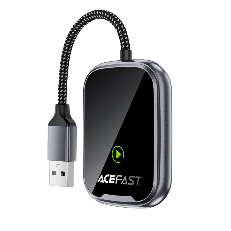 Адаптер ACEFAST QC1 CarPlay wireless adapter for car Metal Gray Одеса - фото 1
