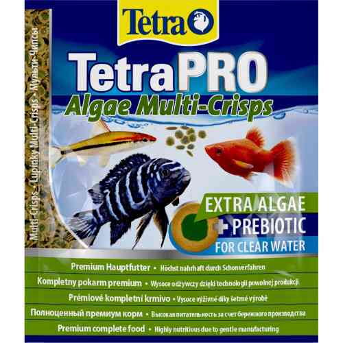 Корм сухой Tetra PRO Algae Multi-Crisps для травоядных рыб чипсы с овощами 12 г Киев