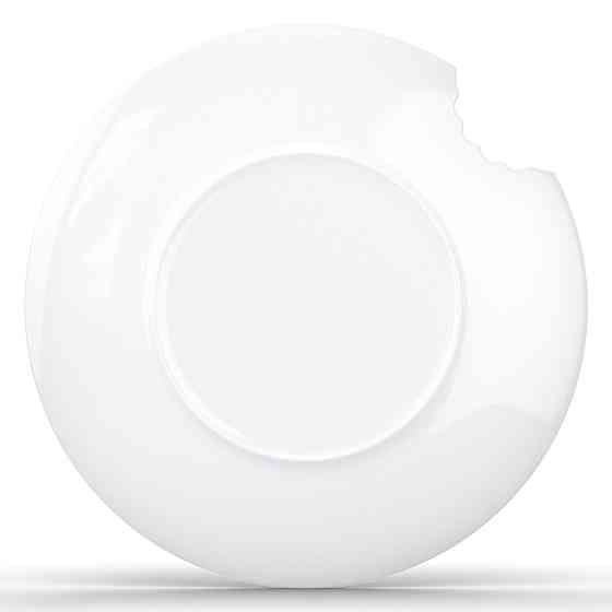 Набір надкуслених десертних тарілок Tassen 2 штуки (20 см) порцеляна Білий Київ