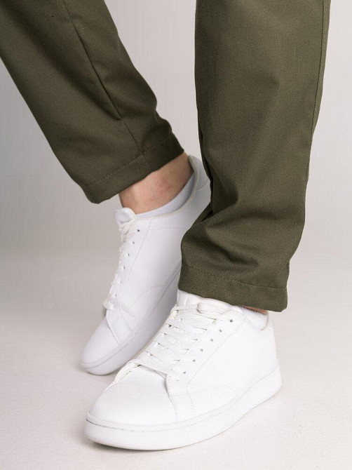 Коттоновые брюки мужские весенние осенние хаки с карманами Pobedov Step Киев - изображение 3