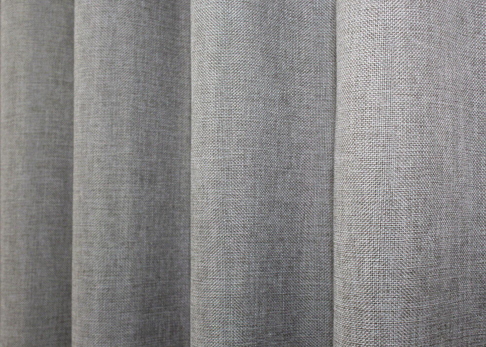 Комплект коротких штор VR-Textil Лен Мешковина № 1016ш Светло-серый 130х170 см 2 шт (35-0286) Киев - изображение 5