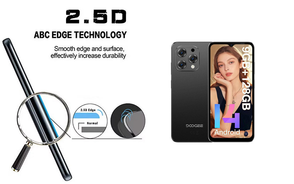 Защитное стекло ArmorGlass для DOOGEE N55, N55 Plus, N55 Pro – устойчивое к царапинам и ударам Киев - изображение 2