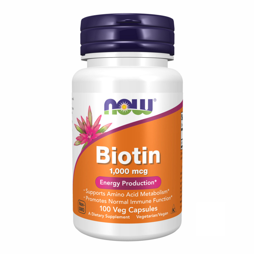 Биотин для волос Now Foods Biotin 1000mcg 100 vcaps Киев - изображение 1