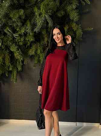 Вечірня сукня з прозорими рукавами Sofira 54-56, Марсала Київ