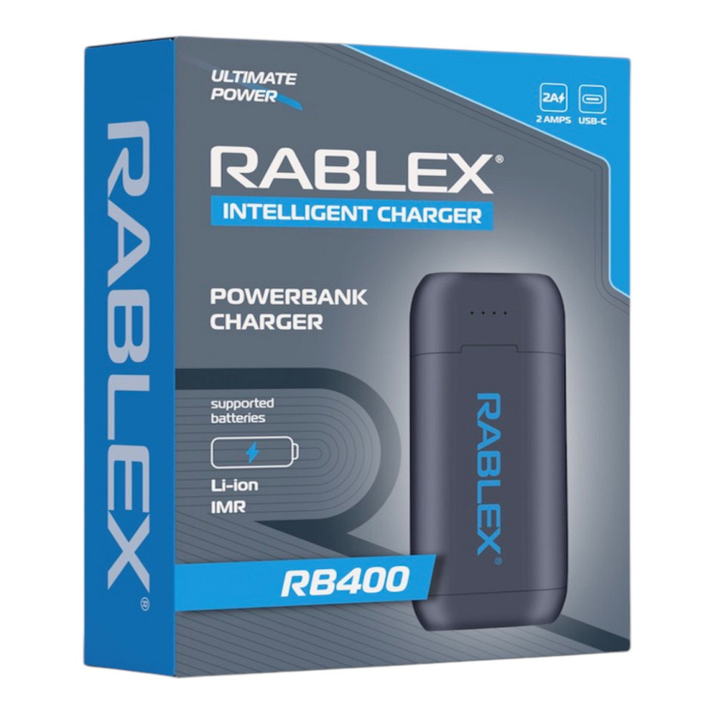 Зарядное устройство Rablex RB400 с функцией Power Bank / 18650/ Днепр - изображение 1