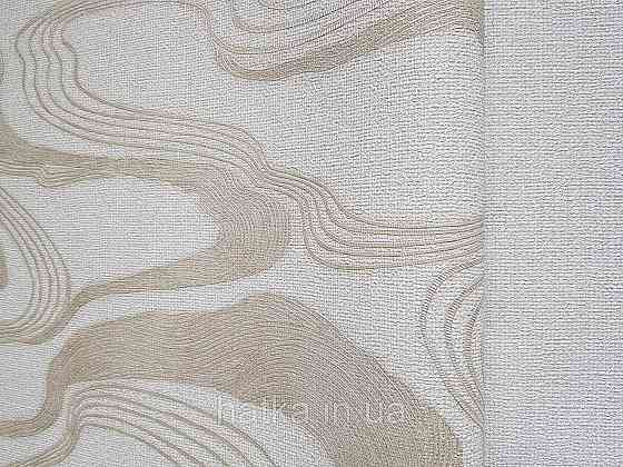 Обои виниловые на флизелине Marburg Kumano 1.06х10 абстракция волны структурные золотистые на песочном 34585 Киев