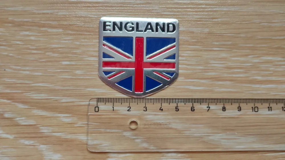 Наклейка на авто Флаг Англии алюминиевая. Київ - фото 8