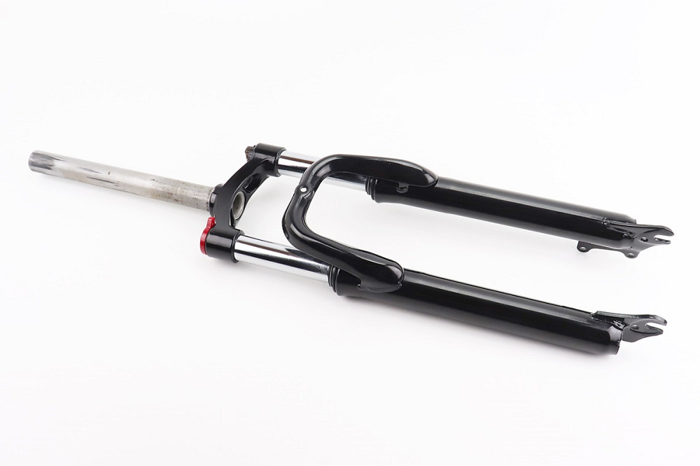 Вилка 26 "амортизаційна, без різьби 1-1/8" (28,6мм), шток 260мм, з ходом 75мм, Disk-brake, M Lockout, чорна LJ-644 Київ - фото 1