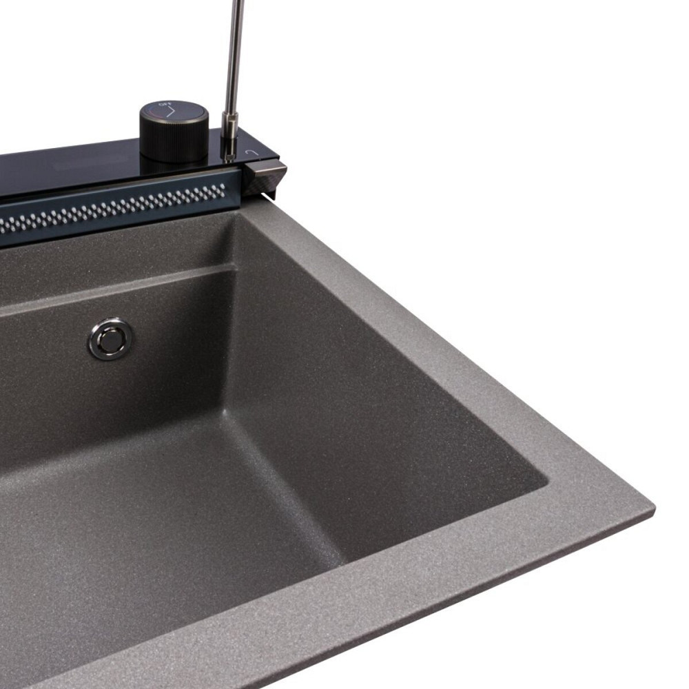 VALESO Гранітна мийка VALESO IRENA 6846 матова Сірий мусон Киев - изображение 6