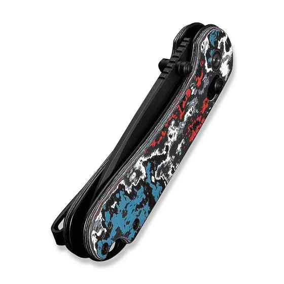 Ніж складаний кишеньковий Civivi Elementum (Crossbar Lock), (7.51 см) CPM S35VN / Nebula FatCarbon Fiber чорний/червоний/синій/білий Київ