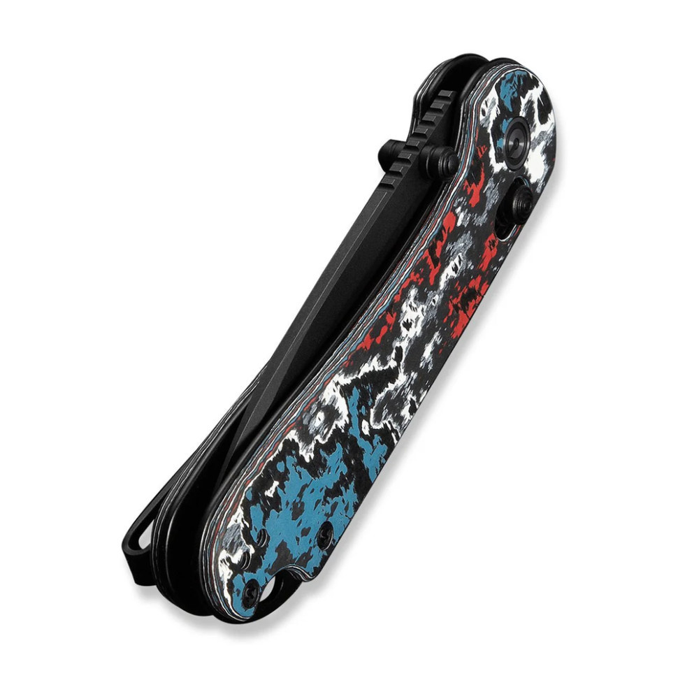 Ніж складаний кишеньковий Civivi Elementum (Crossbar Lock), (7.51 см) CPM S35VN / Nebula FatCarbon Fiber чорний/червоний/синій/білий Київ - фото 6