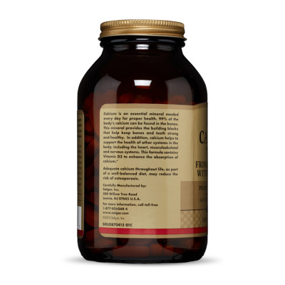 Мінерали Solgar Кальцій 600, Calcium 600, 240 таблеток (SOL-00417) Вінниця - фото 2