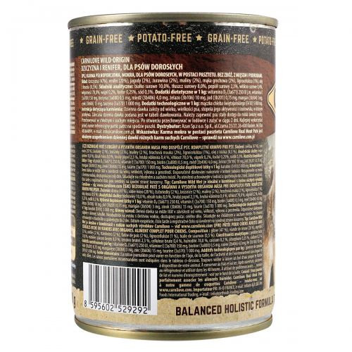 Корм влажный Carnilove Dog k консервы для собак с северным оленем 400 г Киев - изображение 3