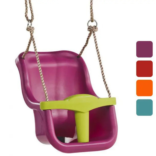 Гойдалка дитяча підвісна «Люкс» зі спинкою KBT Бельгія для дітей Фіолетовий Київ - фото 1