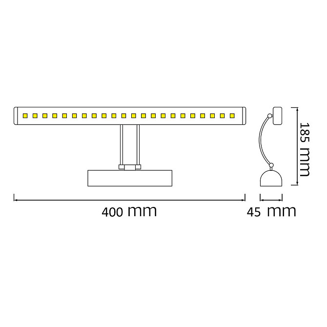 Підсвітка дзеркал-картин LED "FLAMINGO-8" 8W 4200K Київ - фото 2