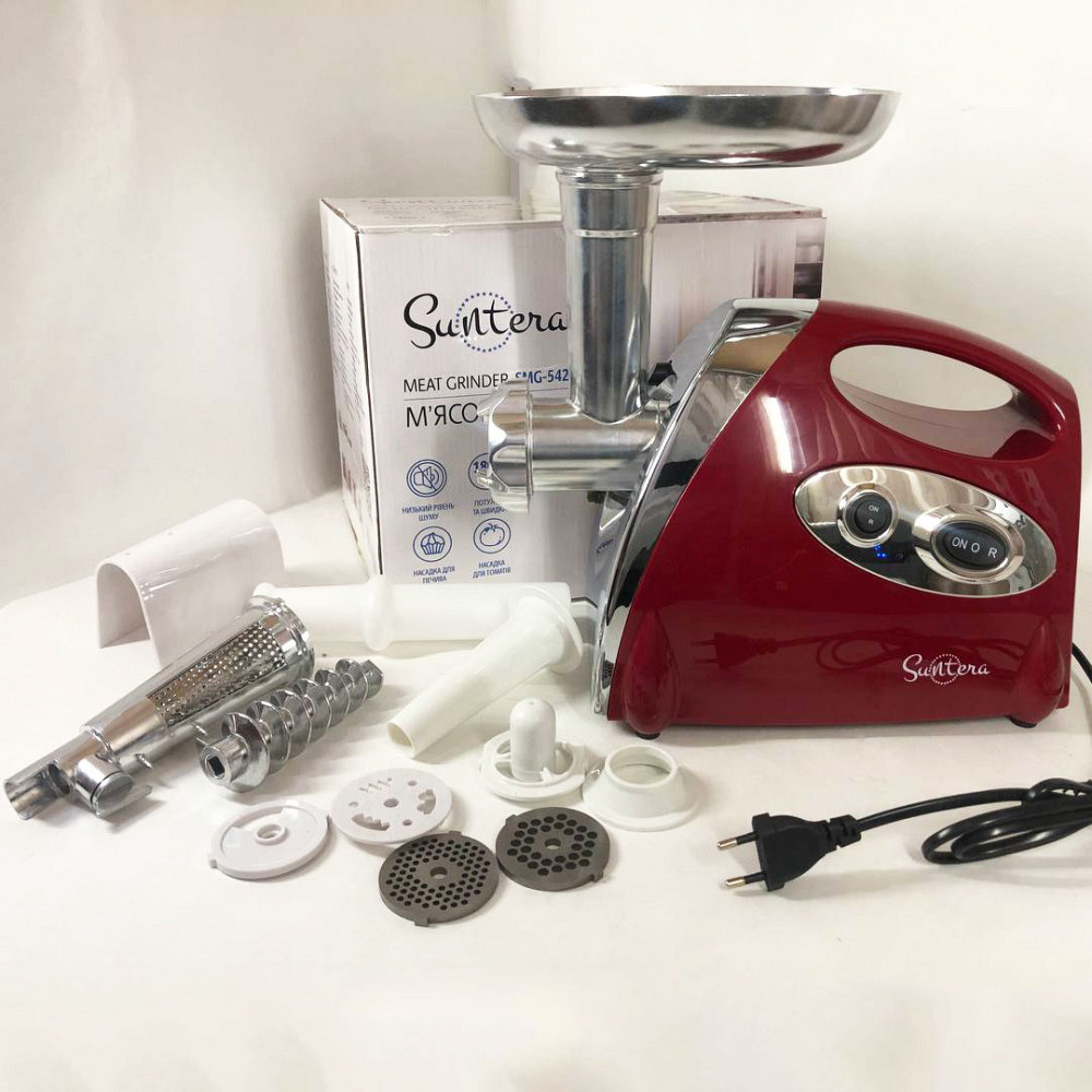 М'ясорубка з металевим корпусом, М'ясорубка для овочів і фруктів 'кухонна потужна для дому LR-39 Львів - фото 18