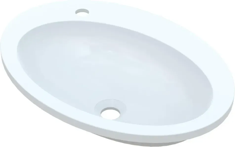 Раковина  Vayer Boomerang 60X43cm Owalna Niska Biała (0600430123401X0) Київ - фото 1